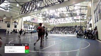 189 lbs Consi Of 16 #1 - Carter Euker, Perkiomen Valley vs Luca Minardo, St. John Vianney