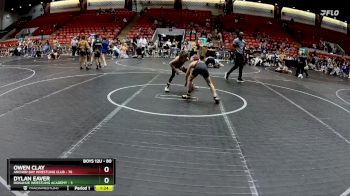 80 lbs Cons. Semi - Dylan Eaver, Donahue Wrestling Academy vs Owen Clay, Anchor Bay Wrestling Club