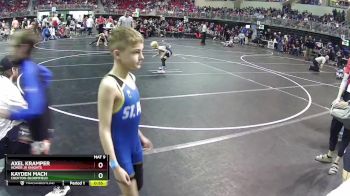 55 lbs Cons. Round 2 - Axel Kramper, Homer JR Knights vs Kayden Mach, Crofton-Bloomfield