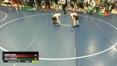 80 lbs Quarterfinal - Seth Farrell, Wasatch Wrestling Club vs Addis Fager, Empire Battle School