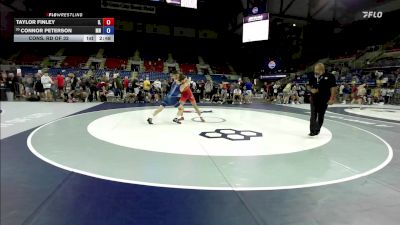144 lbs Cons. Rd Of 32 - Taylor Finley, IL vs Connor Peterson, MN