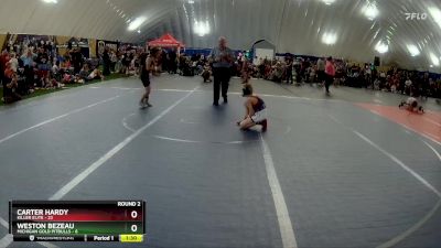 72 lbs Round 2 (6 Team) - Carter Hardy, Killer Elite vs Weston Bezeau, Michigan Gold Pitbulls