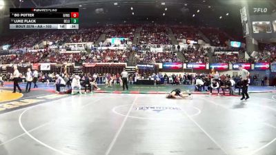 AA - 103 lbs Cons. Round 3 - Luke Flack, Belgrade vs Bo Potter, Great Falls / MSDB