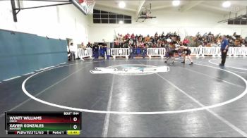 144 lbs Cons. Round 5 - Xavier Gonzales, Hanford vs Wyatt Williams, Chico