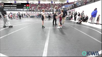 60 lbs Round Of 16 - Lawson Delozier, Ada vs Winston Graham, Team Worx Wrestling Club