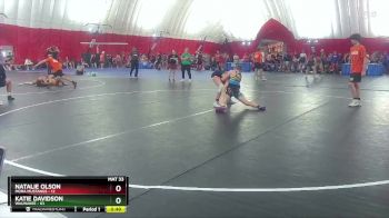 120-124 lbs Round 2 - Natalie Olson, Mora Mustangs vs Katie Davidson, Waunakee