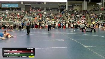 95 lbs Semifinal - Dylan Williamson, Sebolt Wrestling Academy vs Jeremy Carver, Contenders Wrestling Academy