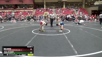60 lbs Round 5 (6 Team) - Max StJohn, Greater Heights vs Bo Davis, Honey Badger Wrestling Club
