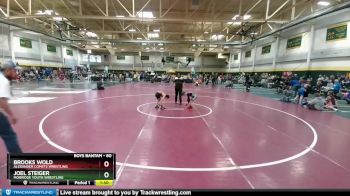 60 lbs Cons. Round 2 - Brooks Wold, Alexander Comets Wrestling vs Joel Steiger, Mobridge Youth Wrestling