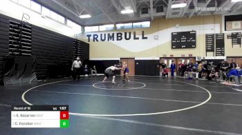 285 lbs Round Of 16 - Sam Bazarian, Ridgefield vs Carlos Escobar, Westhill