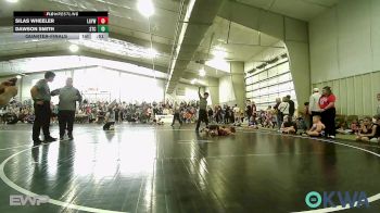 52 lbs Quarterfinal - Silas Wheeler, Locust Grove Youth Wrestling vs Dawson Smith, Sallisaw Takedown Club