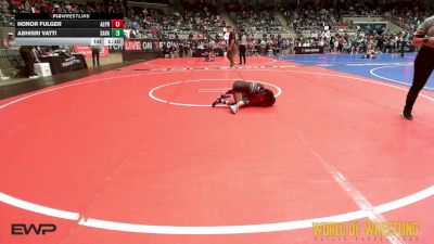 66 lbs Round Of 16 - Honor Fulger, Alpha Elite, Mi vs Abhisri Vatti, Savage House Wrestling Club