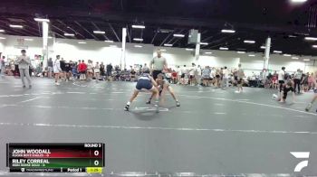 98 lbs Round 3 (6 Team) - Riley Correal, Iron Horse Gold vs John Woodall, Flickr Boyz Eagles