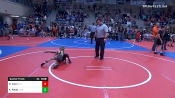 43 lbs Quarterfinal - Braden Abel, Jay Wrestling Club vs Kingston Reed, Tulsa McClain Pin-King All Stars