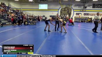 JV-15 lbs Round 2 - Colton Behm, Vinton-Shellsburg vs Ramzes Moran, West Liberty