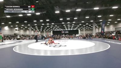 106 lbs Cons. Quarters - Colton Benwell, Wentzville Wrestling Federation vs Michael McNamara, Illinois