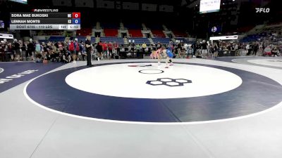 110 lbs Cons. Sub-quarters - Sora Mae Bukoski, ME vs Lennah Monts, KS