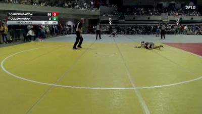80 lbs Champ. Round 1 - Colton Wood, Crosby Ironton vs Camden Batton, Farmington