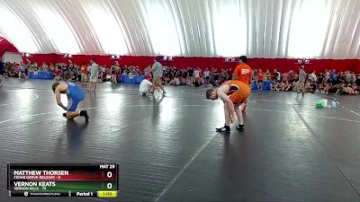 198-201 lbs Round 1 - Vernon Keats, Vernon Hills vs Matthew Thorsen, Cedar Grove-Belgium