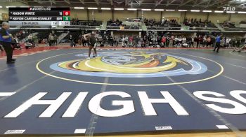 150 lbs 5th Place - Kason Wirtz, Toll Gate vs Kevon Carter-Stanley, Hope