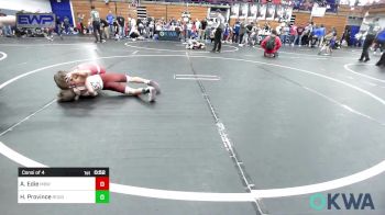 55 lbs Consi Of 4 - Ashton Edie, Mustang Bronco Wrestling Club vs Hayze Province, Rough Riders