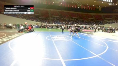 3A Boys 144 lbs Cons. Round 2 - Alex Lessor, Neah-Kah-Nie Boys vs Keaton Mattinen, Rainier Boys