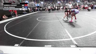 126.6-137.4 lbs Consi Of 8 #1 - Gabriella Hackney, Wayne Falcons vs Hollie Finneran, Atchison Wrestling Club