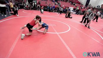 84 lbs Consolation - Price Cunningham, Barnsdall Youth Wrestling vs Presley Beard, Kansas Young Guns