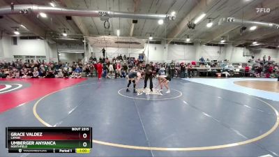 115 lbs Cons. Round 2 - Grace Valdez, Lamar vs Umberger Anyanca, Northfield