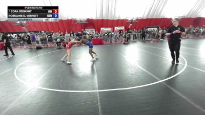 115 lbs Quarters - Cora Stewart, Askren Wrestling Academy vs Roselane D. Verrett, Feet2Back/Super D Wrestling