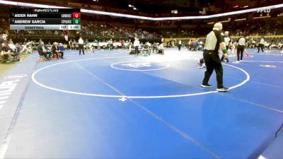 126 Class 3 lbs Semifinal - Aiden Hahn, Farmington vs Andrew Garcia, St. Pius X (Kansas City)