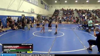 82 lbs 5th Place Match - Alejandra Suarez, Legacy Wrestling Center vs Logan Arenas, Hawkeye WC