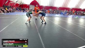 144-151 lbs Round 1 - Lauren Piquard, Geneseo vs Eliana Callies, Rochester Century