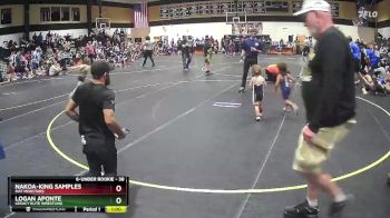 38 lbs Cons. Round 3 - Logan Aponte, Legacy Elite Wrestling vs Nakoa-King Samples, Mat Monstars