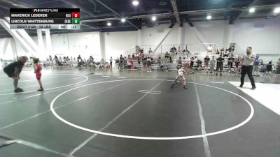 58 lbs Consi Of 8 #1 - Maverick Lederer, Rising Sun WC vs Lincoln Whittenburg, Ceres Pups WC