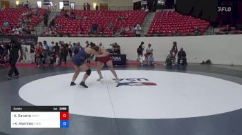 180 lbs Semis - Kassidee Savaria, Montana vs Katianna Martinez, Evergreen Valley Wrestling Club