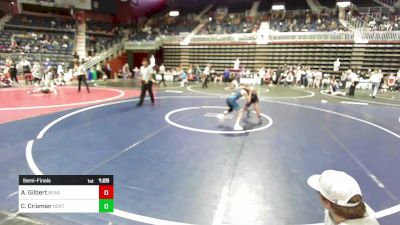 78 lbs Semifinal - Anthony Gilbert, Bear Cave vs Carmine Crisman, North Montana WC