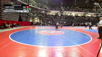106-4A Cons. Round 1 - Zeke Driggs, Cambridge vs Larry Lopez, Wayne County HS