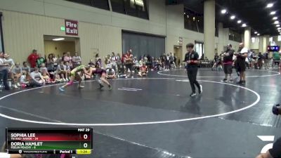 100 lbs Round 4 (6 Team) - Sophia Lee, TN AAU- Havok vs Doria Hamlet, Feelin Peachy