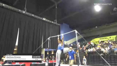 Matthew Browne - High Bar, The Atlanta School of Gymnastics - 2021 USA Gymnastics Development Program National Championships