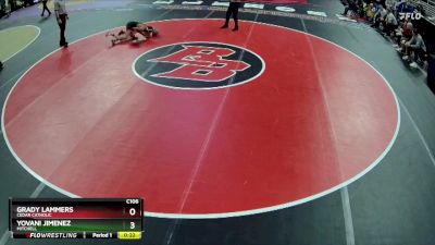 Cons. Round 2 - Yovani Jimenez, Mitchell vs Grady Lammers, Cedar Catholic