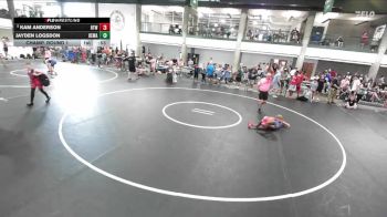 83-90 lbs Champ. Round 1 - Kam Anderson, Harvey Twisters WC vs Jayden Logsdon, Kewanee