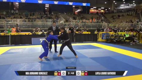 Layla Louise Gathogo vs Mia Adrianne Gonzalez 2025 Pan Kids Jiu-Jitsu IBJJF Championship