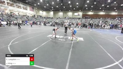 86 lbs Semifinal - Ehziah Langston, Wrightwood Wrestling Club vs Jonathan King, Orland Wrestling