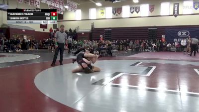 120 lbs Round 1 - Simon Bettis, Eddyville-Blakesburg-Fremont vs Maverick Veach, Maquoketa