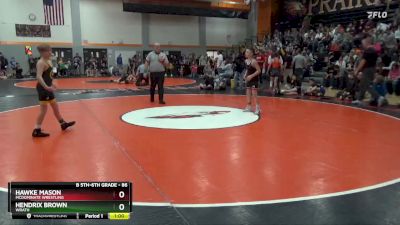 86 lbs Semifinal - Hendrix Brown, Wrath vs Hawke Mason, Mcdominate Wrestling