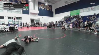 40 lbs Round 3 - Milania Carini, 951 Wrestling Club vs Jayleen Soto, Riverside Rascals
