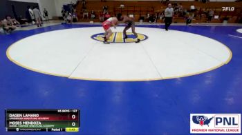 127 lbs Round 3 - Moses Mendoza, Daniel Cormier Wrestling Academy vs Dagen Lamano, Sanderson Wrestling Academy