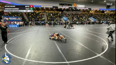 150 lbs Champ. Round 1 - Jameson Warren, Staley vs Myles Monis, Lombard (Montini)