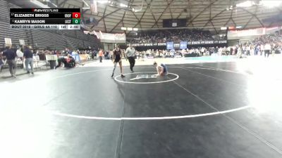 Girls 4A 110 lbs Champ. Round 2 - Kamryn Mason, Lake Stevens (Girls) vs Elizabeth Briggs, Kennedy Catholic (Girls)